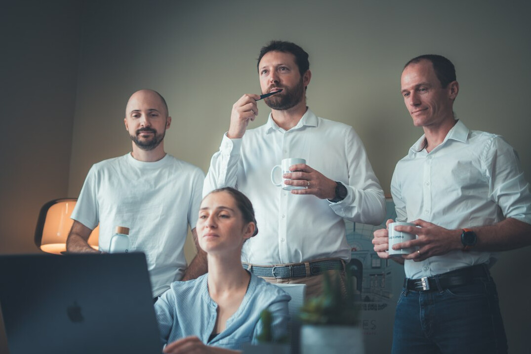 team of developers in office